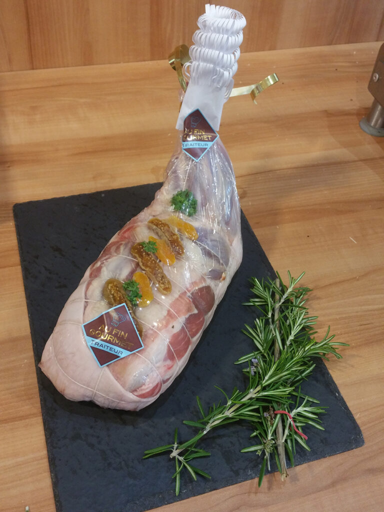Gigot d'agneau de Brocéliande à la boucherie Au Fin Gourmet de Laillé